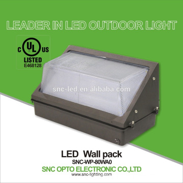 SNC UL CUL 80w LED Wall Pack Light hot sale in USA market waterproof outdoor Light